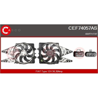Elektromotor, větrák chladiče CASCO CEF74057AS