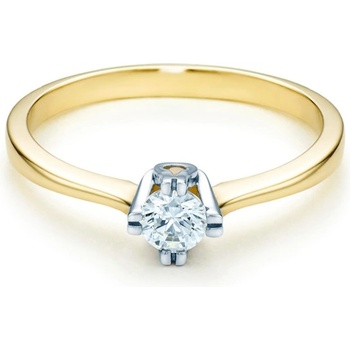 SAVICKI Годежен пръстен Solitaire: два цвята злато. диамант