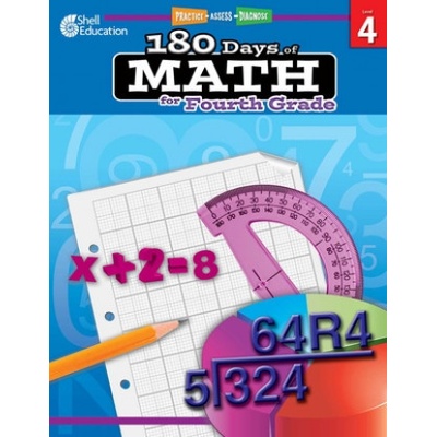 180 Days of Math for Fourth Grade: Practice, Assess, Diagnose - (Smith Jodene Lynn)(Paperback)
