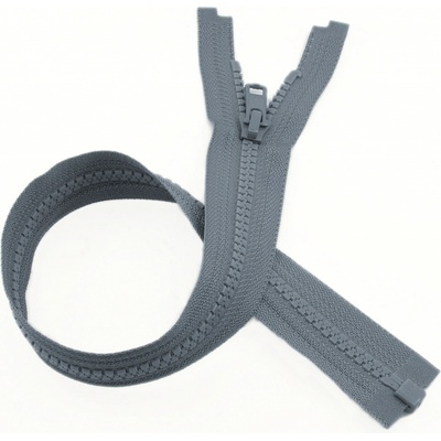 YKK Zip kostěný dělitelný VISLON® 80cm sv. šedá