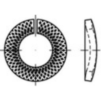podložka pérová 22 mm 35.9 mm pružinová ocel pozinkované 100 ks TOOLCRAFT 159438