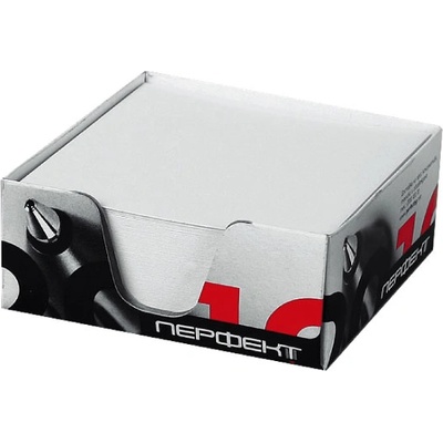 Бяло харт. кубче поставка Перфект офсет 82x82mm (1902014-10)