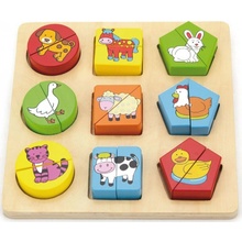 Viga puzzle a vkládačka tvary
