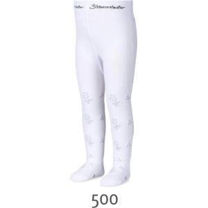 Sterntaler Детски чорапогащник на сребърни цветенца
