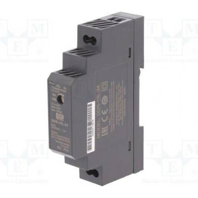MEAN WELL DDR-15L-24 Měnič: DC/DC; 15W; Uvst: 18÷75VDC; Uvýst: 24VDC; Ivýst: 0,63A; DDR