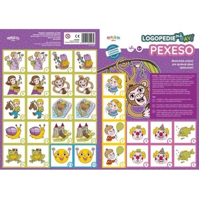 Pexeso Motorové cvičenia Logopédia ma baví