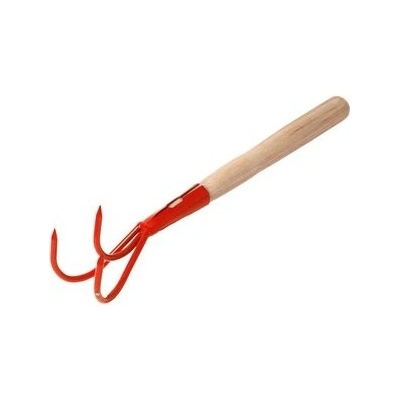 Kypřič 3 hrotý s násadou 27 cm Rosteto - oranžová