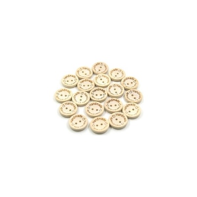Knoflík HANDMADE Ø 20 mm - sv. přírodní – Zboží Dáma