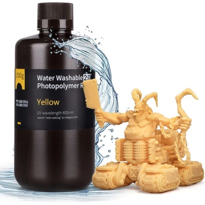 ELEGOO Water Washable 2.0 Resin Yellow 1kg – Zboží Živě