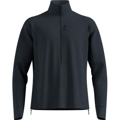 Odlo Мъжко поларено яке Odlo Mid Layer 1/2 Zip Grid Fleece Fleece jacket - Black Melange - размер S (005-6260-0111)
