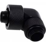 Alphacool Фитинг Alphacool Eiszapfen, Удължител, 90°, 16/10mm, G1/4, Черен мат (1011155) - mypc