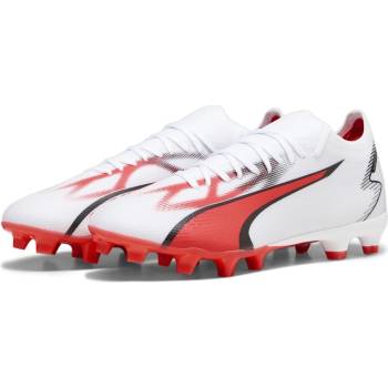 PUMA Футболни бутонки Puma Ultra Match Firm Ground Football Boots - White/Pink