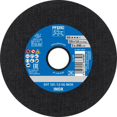 Pferd rezný kotúč 125 x 1,0 x 22,23 mm 61341116