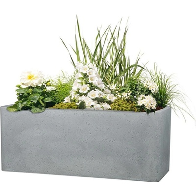 Scheurich Květináč Cube Box Stony Grey Länge 60 cm