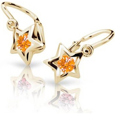 Cutie Jewellery zlaté detské náušnice C1942-10-X-1 oranžová