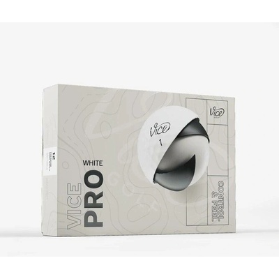 Vice Golf Pro biele 3 x 3 ks