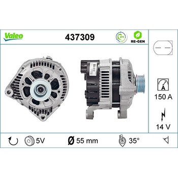 Alternátor VALEO 437309