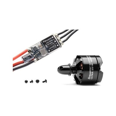 GRAUPNER Combo set Telemetrická regualce HOTT 35Amp SBEC + Ultra 2812-1200Kv pravotočivá CCW