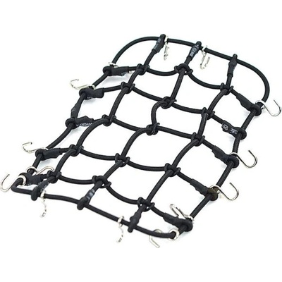RCprofi Upínacia sieť s háčikmi čierna 24 × 15 cm