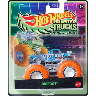 Mattel Hot Wheels Monster Trucks, svítící ve tmě, 1:64