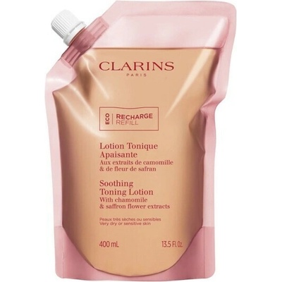 Clarins zklidňující tonizační voda pro velmi suchou až citlivou pleť 400 ml náhradní náplň
