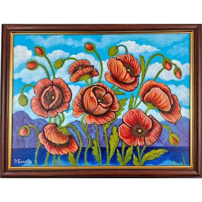 АВТОРСКА КАРТИНА МАКОВЕ АКРИЛ