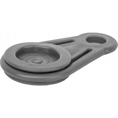 Upínací spona očková, na plachty, sítě, tkaniny, šedá, 1ks BUNGEE CORD CLIPS BR-BCK1-L