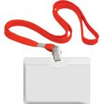 Forofis Бадж PVC хоризонтален + връзка червен Forofis 91636
