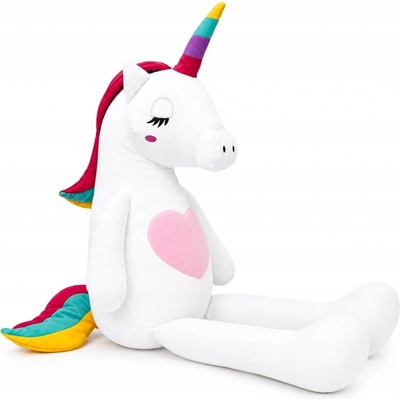 Miś Gustaw Felix Jednorožec bílý 2 barvy 60 cm