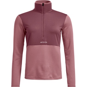ORTOVOX Дамски поларен пуловер Ortovox Women's Fleece Light Zip Neck Fleece jumper - Dusk Rose - размер XL (105-7805-0215)