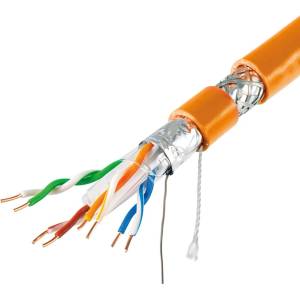 Delight CAT6A S-FTP инсталационен кабел 500 м оранжев 20049 (20049)