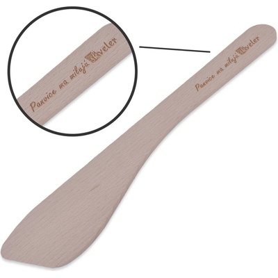 Obracačka drevená, 26cm s nápisom SKVELER