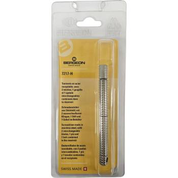 Bergeon Шайбен отвертка Bergeon 7217-H с 4 сменяеми накрайника от неръждаема стомана