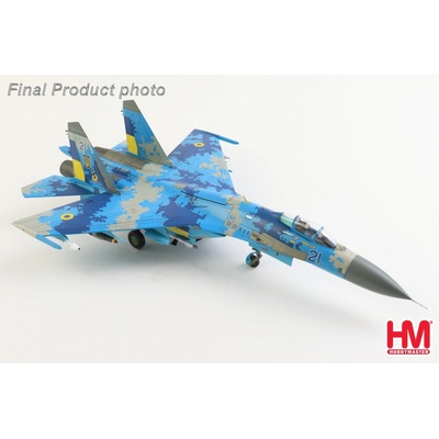 Hobby Master Su-27 Flanker-B Ukrainian Air Force Blue 21 Ukraine w/JDAM-ER Glide Bombs 1:72