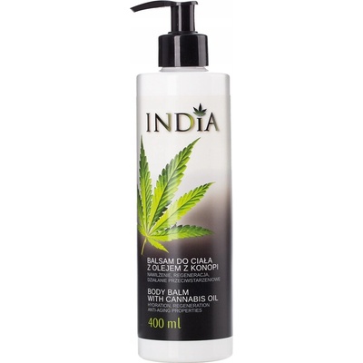India tělový balzám s konopným olejem 400 ml