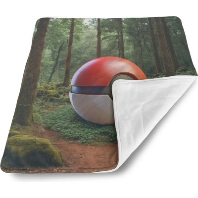 Sablio Detská deka pre bábätko Pokemon ball Les