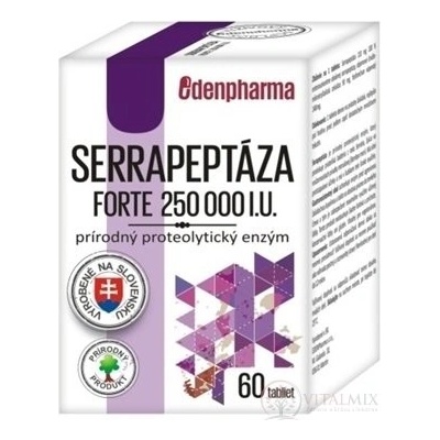 EDENPharma Serrapeptáza forte 250 000 IU tablet 60 kapslí