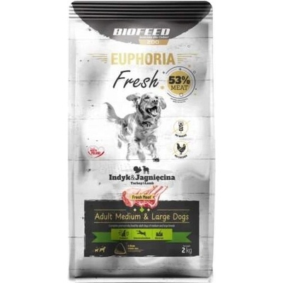 Biofeed Euphoria Fresh Meat Krůta Jehněčí M/L 2 kg
