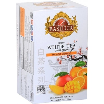 BASILUR White Tea Mango Orange 20 x 1,5 g