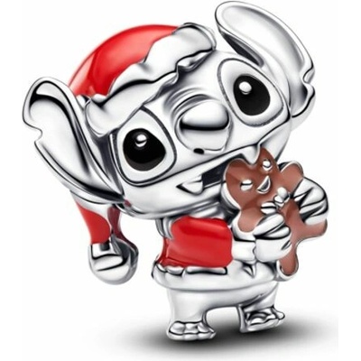 Disney Stitch sterling silver charm with black brown and red enamel 794377c01