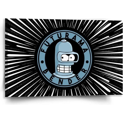 Sablio Obraz Futurama Bender Vesmír - 120x80 cm