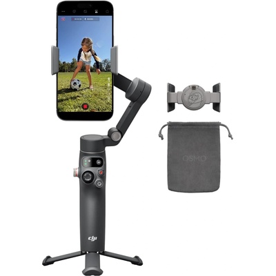 DJI Osmo Mobile 8 standard combo, gimbal stabilizer for smartphones, native AI tracking, 360° pan rotation, extension rod & tripod integrated, 10 hour battery - 190021165779