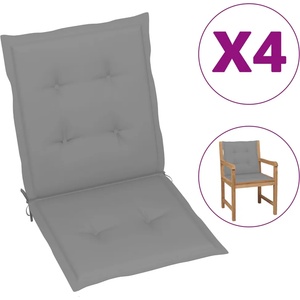 vidaXL Възглавници за столове 4 бр сиви Оксфорд плат (47551)