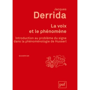 La voix et le phénomène | Derrida (ISBN: 9782130732815)