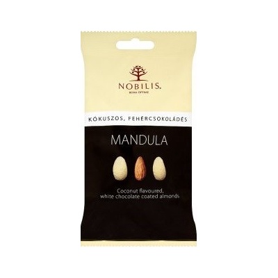 Nobilis Mandle v bielej čokoláde s kokosom 100 g