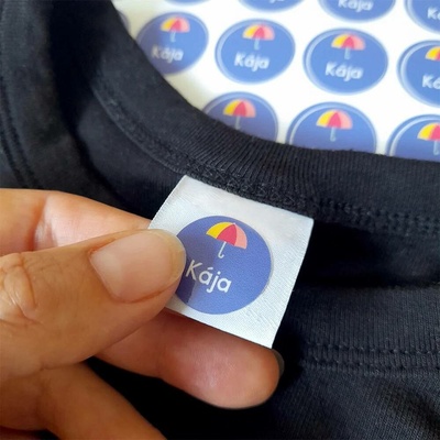Mama Labels Jmenovky na oblečení do školy a školky 48 ks Deštník kulaté