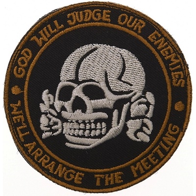 Nášivka textilná 101 Inc God will judge our enemies - farebná