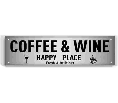 Ceduľa Coffe & Wine