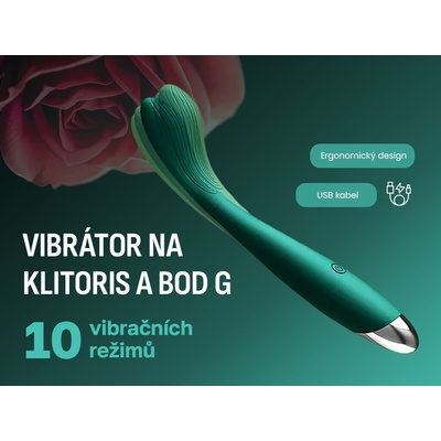 Kvigo na klitoris a bod G s 10 vibračními režimy