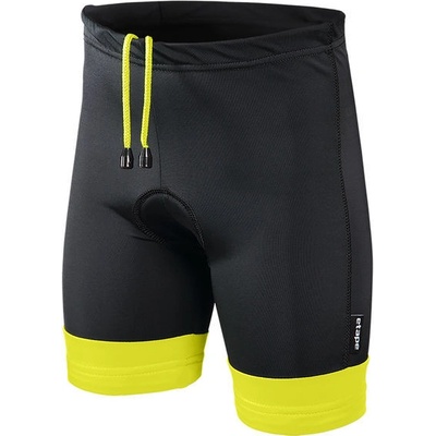 Etape dětské Junior s vložkou černá/žlutá fluo